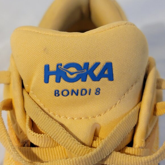 Hoka One One Bondi 8 ‘Impala/Cyclamen Running Gym Training Women’s Sz 5B Yellow - Picture 15 of 15